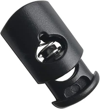 30 Pcs Plastic Drawstring Toggle Spring Stop Single Hole String Cord Locks for