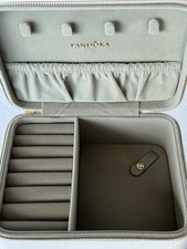 2018 Pandora Jewelry Case- White with Grey Interior - NEW in Box