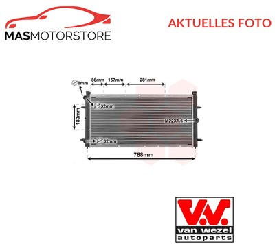KÜHLER WASSERKÜHLER MOTORKÜHLER VAN WEZEL 58002114 P FÜR VW TRANSPORTER IV