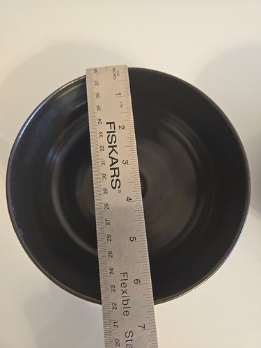 Home Stoneware Set of 2 Black Bowls - Picture 3 of 10