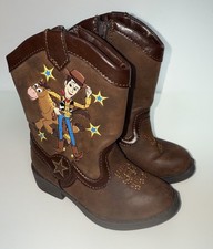 Toy Story Woody Bullseye Boots Brown Pull On Toddler Buys Size 7 Disney Pixar
