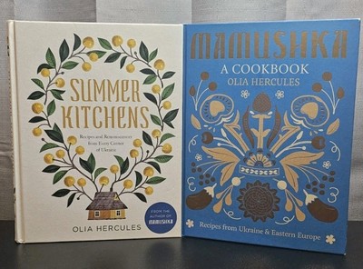 Olia Hercules Cookbook Lot Of 2 Mamushka & Summer Kitchens HC