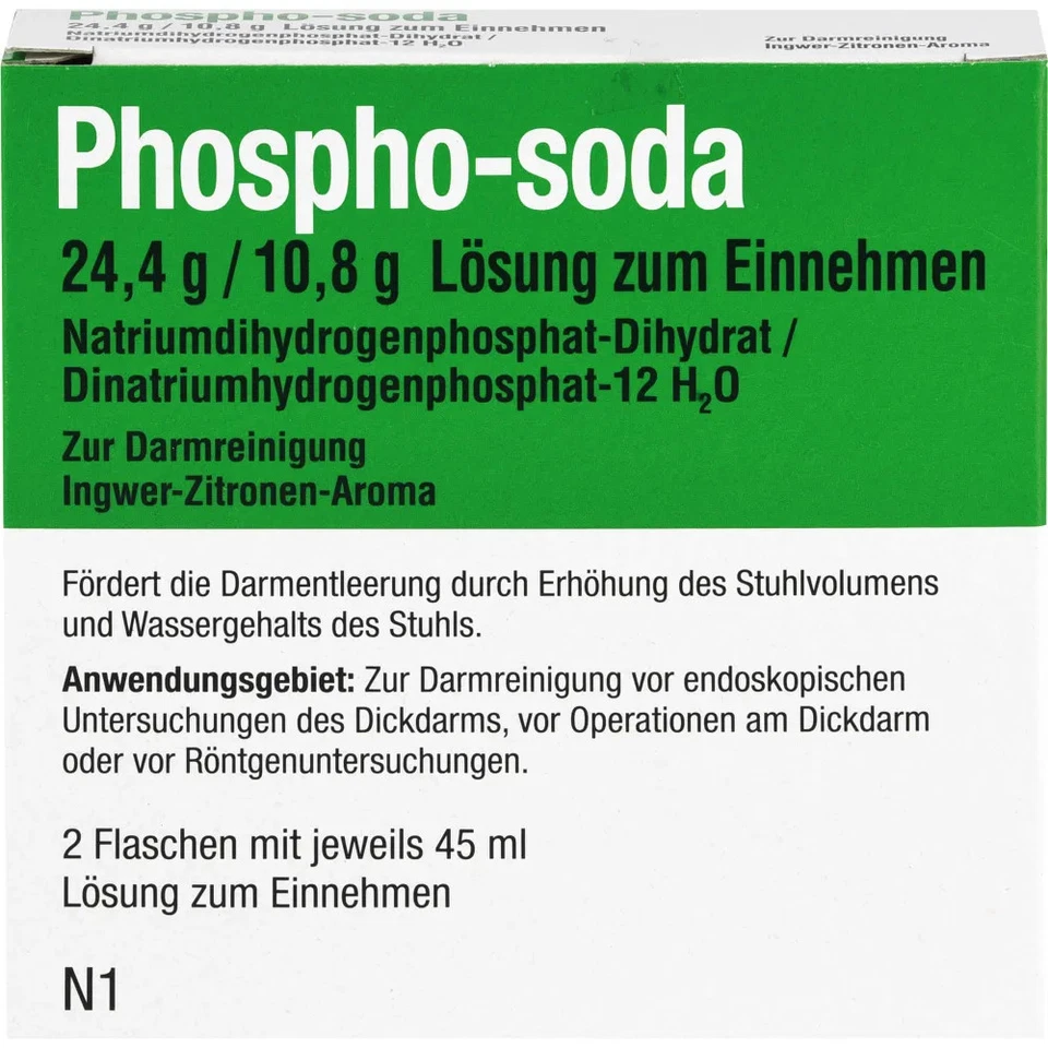 RECORDATI PHARMA GMBH Phospho-soda 24,4 G/10,8 g Lösung Zum Einnehmen 2X45ml - 11288139