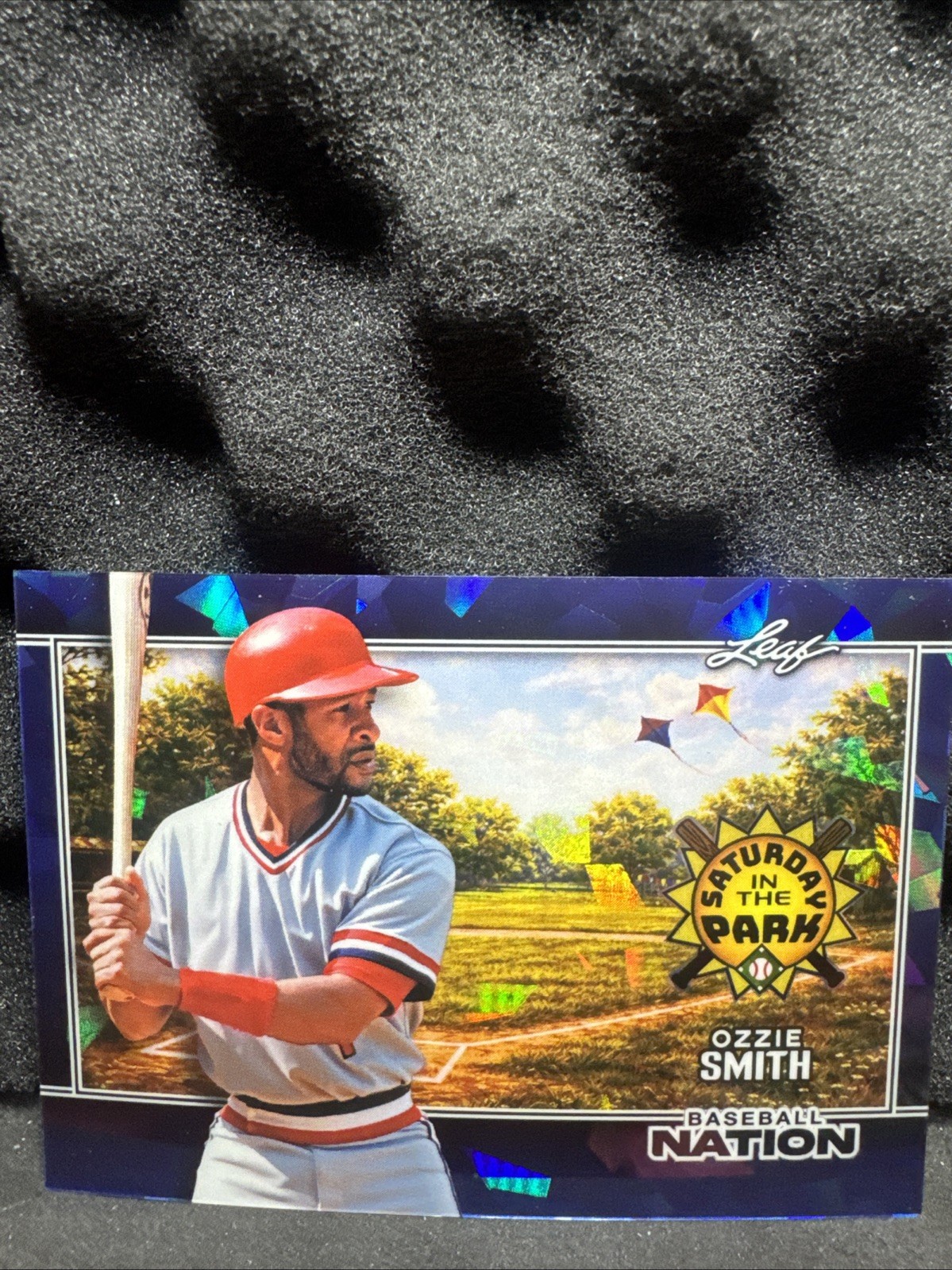2026 Leaf Baseball Nation Ozzie Smith Saturday In The Park Blue Crystal /35