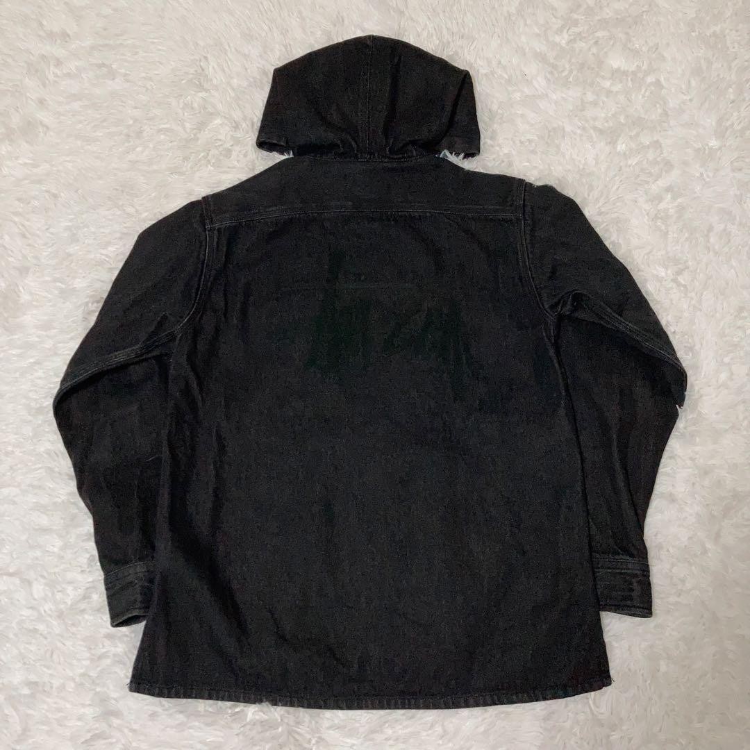 Stussy Active Jacket Full Zip Black L Big Logo Used thumbnail 4