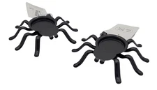 IKEA KUSTFYR Halloween Tealight Holder Spider Black 905.996.26 - Set of 2 - New