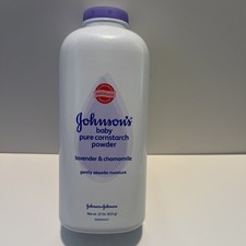 Johnson's Baby Pure Cornstarch Powder 22 oz Lavender  Chamomile