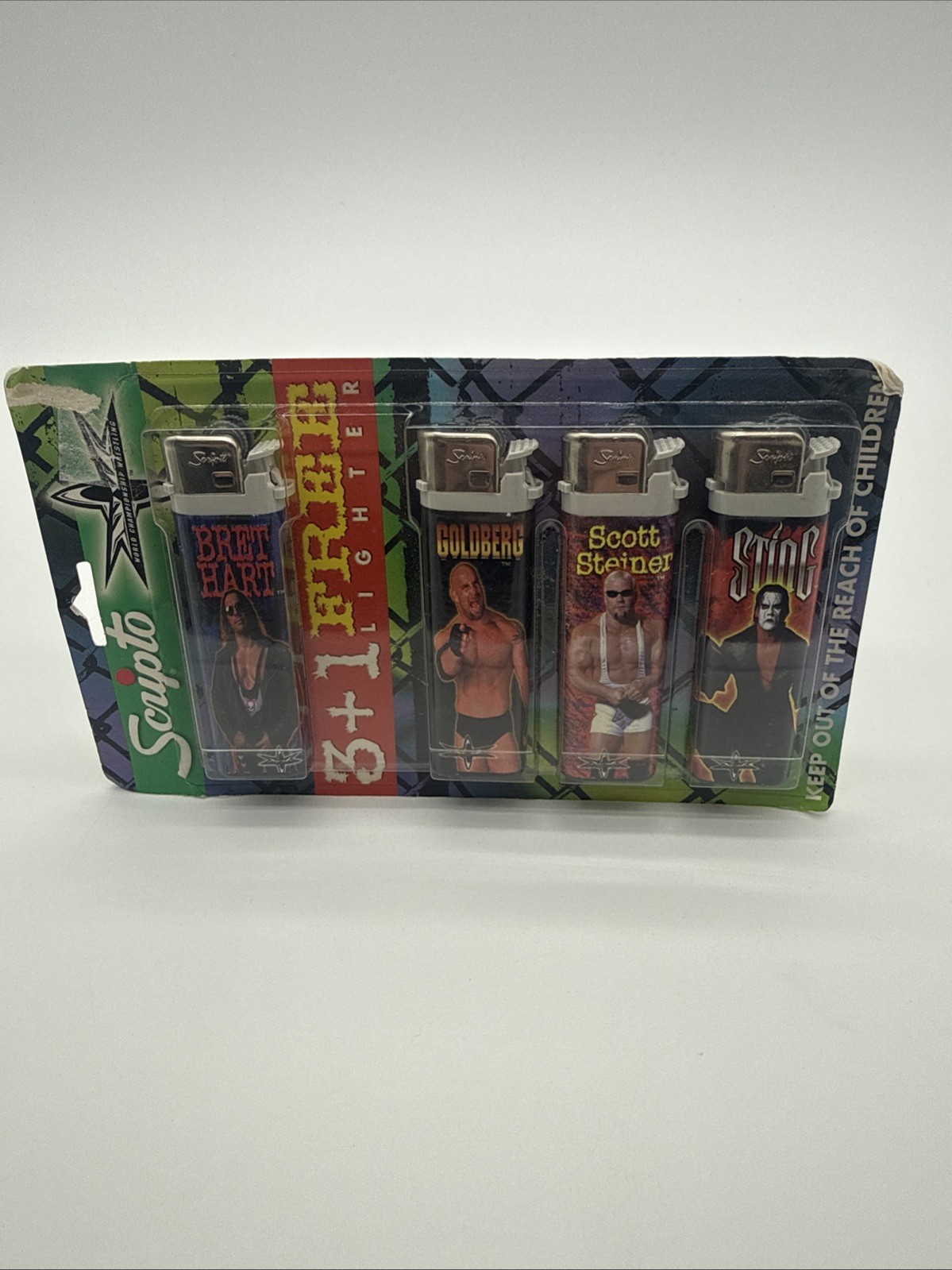 4 Pack - Goldberg, Brett Hart, Scott Steiner, Sting