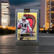 2026 Bo Jackson True 1/1 Gold Vinyl Wild Card Wild Art Raiders