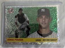 2025 Topps Chrome Platinum Jorge Posada #422 Speckle Refractor /150 Yankees