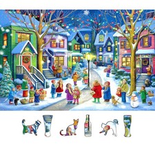 500-Piece Christmas Village Jigsaw Puzzle for Adults and Teens - 23x15 Inch