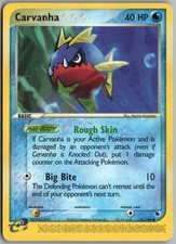 CARVANHA 51/109 COMMON RUBY & SAPPHIRE POKEMON
