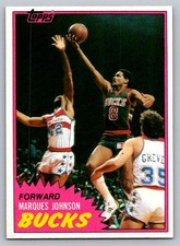 1981-82 Topps #24 Marques Johnson