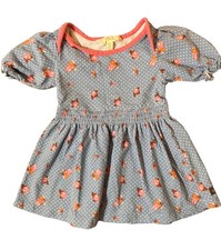 Matilda Jane Brilliant Daydream Blue Skies Tunic Size 2 Floral Blue Polka Dots