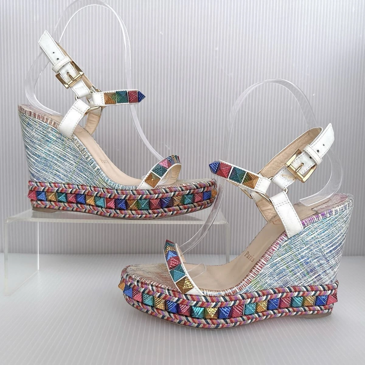 Christian Louboutin Women's Wedge Multicolor Heels for Women | eBay