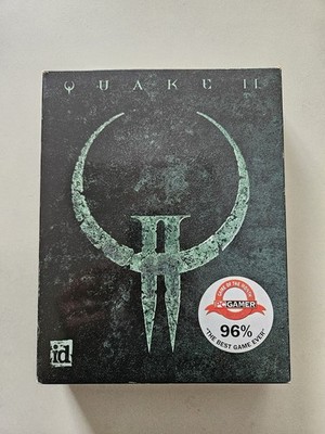 Quake II 2 Big Box PC CD-ROM Spiel + Handbuch Windows Retro FPS 1997 Vintage ID