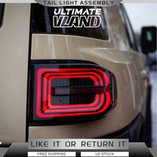 Vland For 2007-2014 Toyota Fj Cruiser Smoked Full Led Tail Lights Wdynamicpair