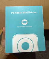 Portable Bluetooth Thermal Mobile Printer, Black & White Mini Printer