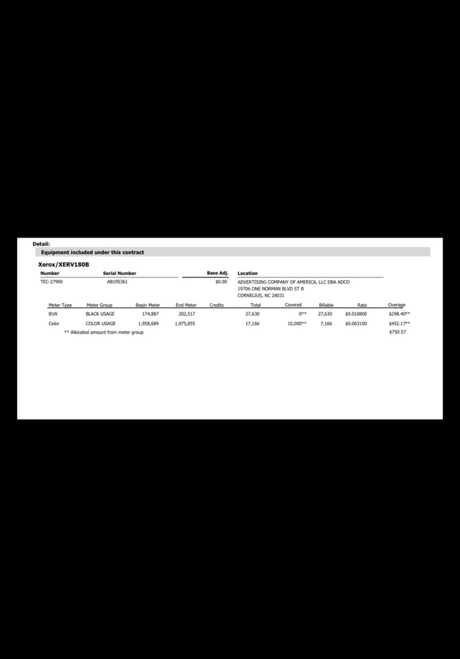 Xerox Digital Printer - Xerox/XERV180B - Image 2 of 2