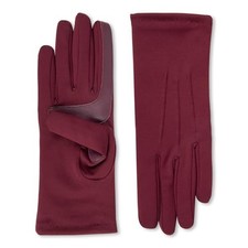 Women's Spandex Cold Weather Stretch Gloves With Warm Fleece One Size Plum