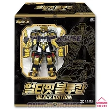 Metal Cardbot ULTIMATE BLUECOP Black Edition Patrol Car Robot Korean Toy