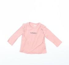 Girls UK Size 6-9 Months Fred & FLo Pink Basic Blouse