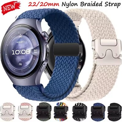 22mm Nylon Armband für Huawei Watch 5 4 3 Pro GT 2e 2 GT 2 Pro GT 4 5 5 Pro 46mm