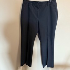 Talbots Heritage Dress Pants Slacks Pleated Navy Blue Workwear Officewear 10P