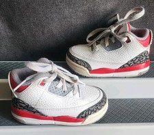 Nike Air Jordan 3 Retro Fire Red TD Toddler Size 5C Shoes DM0968-160