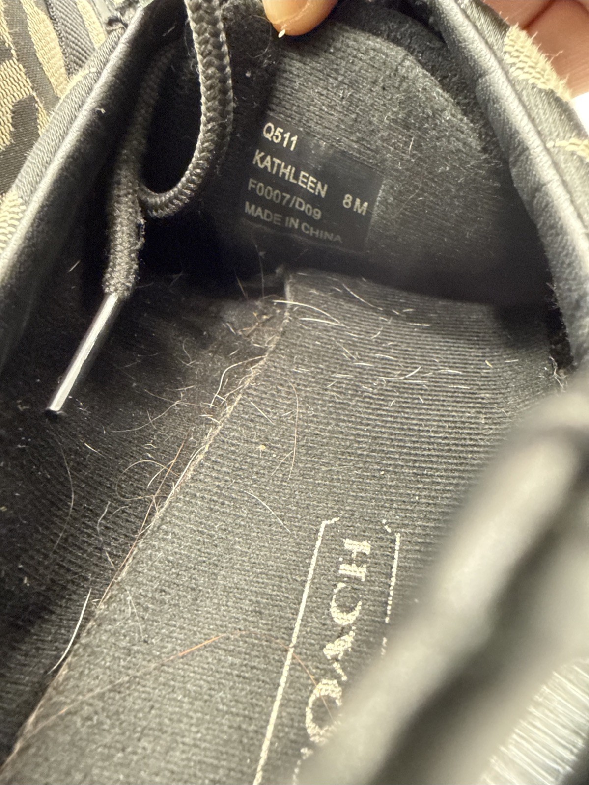 Coach Women’s Sneakers 8m Kathleen thumbnail 4