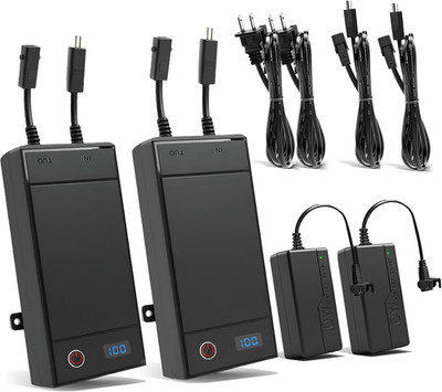 2 Pack Battery Packs for Reclining Furniture - 2500Mah with LCD Display for Elec
