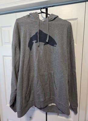 Simms Men's 2XL Gray Fishing Hoodie Pullover Sweatshirt with Outdoor Logo