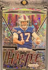 Panini 2020 Prizm Josh Allen Hype Disco Insert #13 Buffalo Bills Football