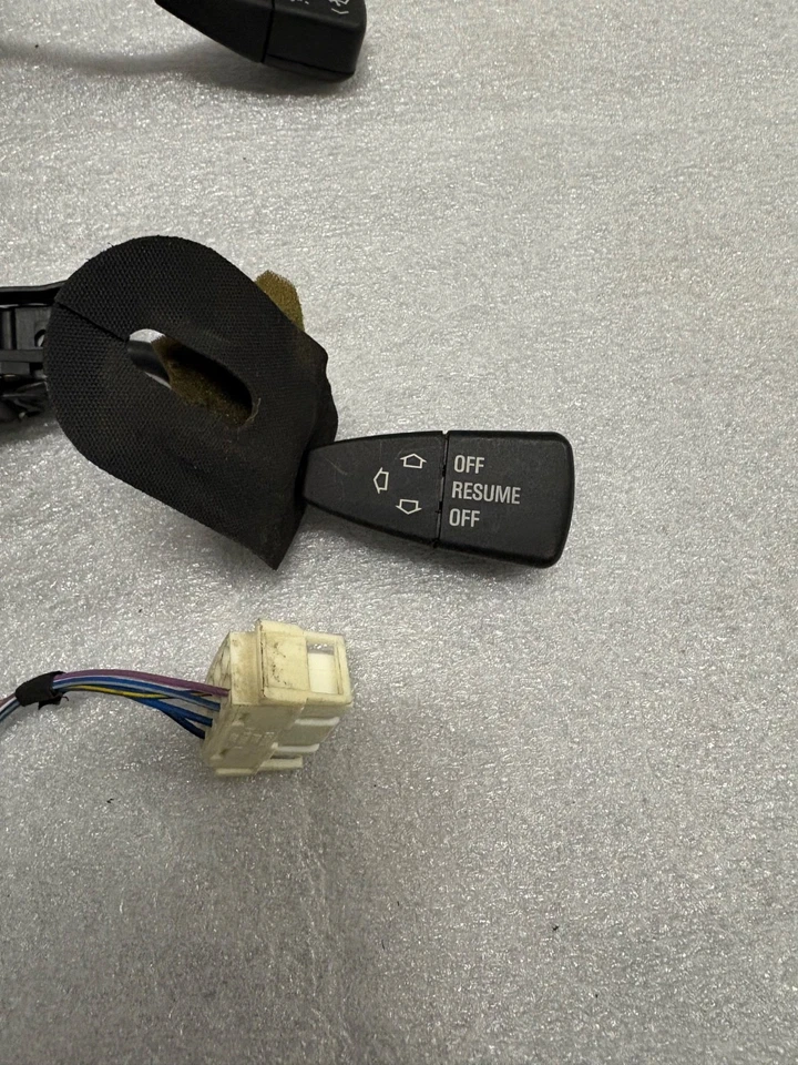 BMW E34 OEM Turn Wiper Stalk Set w/ Cruise Control Stalk & Module 1989-1995 - Image 2 of 4