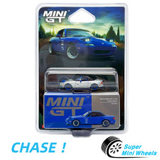 CHASE ！Mini GT 1:64 Mazda Miata MX-5 (NA) Tuned Version – Dark Blue #1069