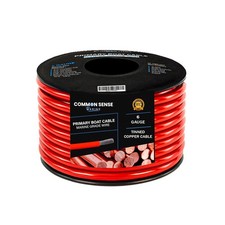6 Gauge Primary Boat Cable - 30 ft Wire Tinned -Copper - 6 AWG UL 1426 Standa...