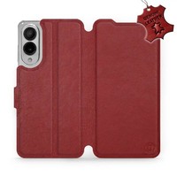 HandyhüLle FüR Galaxy S25 Edge Mobiwear Case Cover SchutzhüLle Etui Dunkelrot