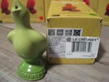 RARE Le Creuset (Japan Color) 3 1/2" Pie Bird Baking Funnel - Palm Green