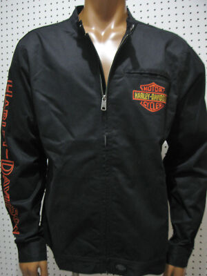 nwt Harley Davidson Men's Woven Zip Front Whiplash Jacket 97530