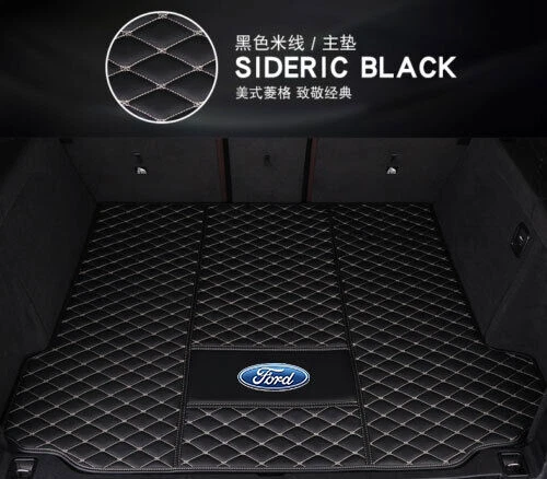 For Ford All Models Car Trunk Mats Carpets Cargo Liners Custom Foot Pads Leather Foto 2 de 4