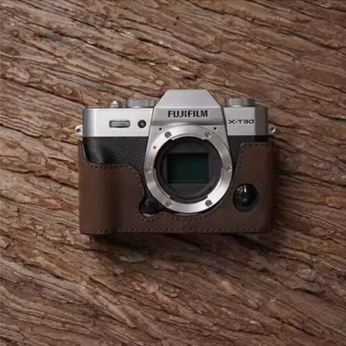 Genuine Real Leather Camera Bag Case Cover For Fujifilm XT30 XT20 XT30II XT20II - Picture 13 of 14