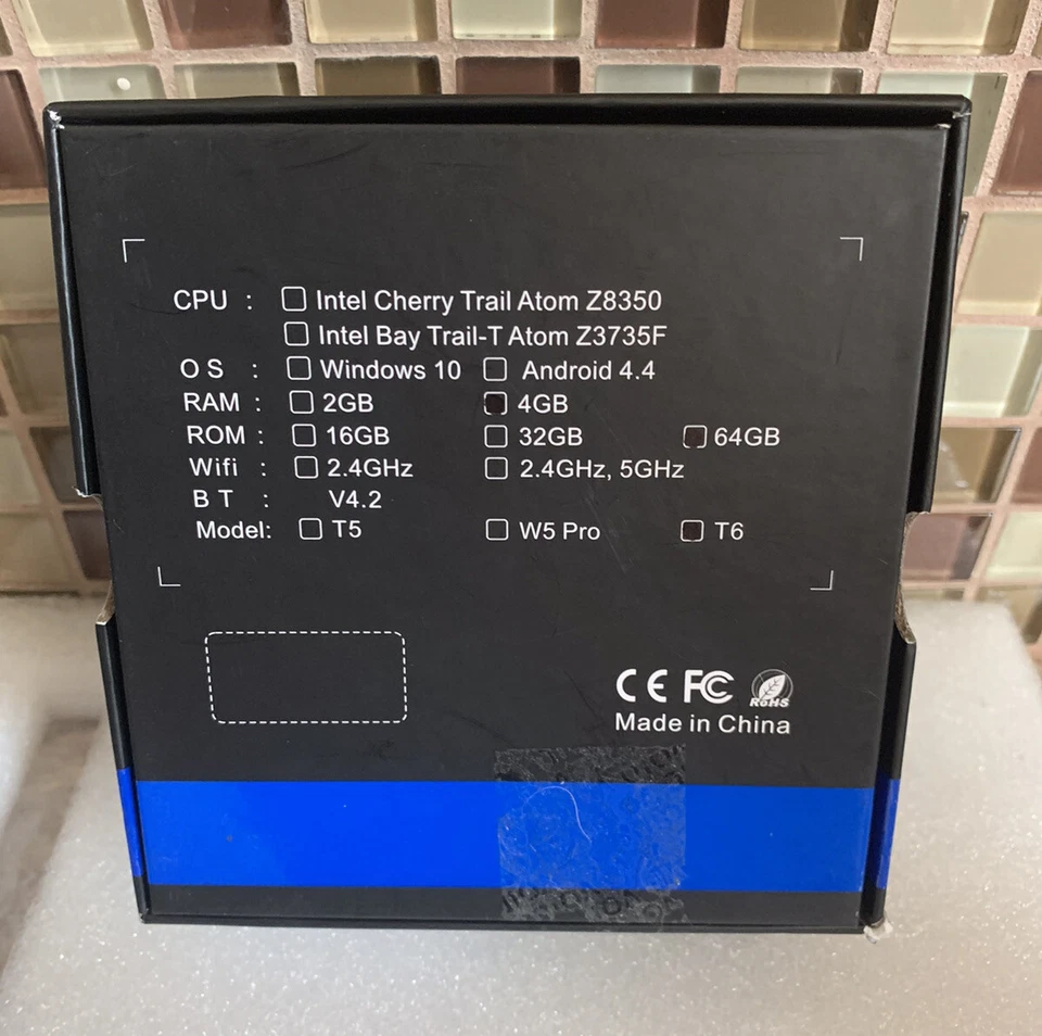 ACEPC T6 Intel Cherry Trail Atom Z8350 Pocket PC 4gb RAM/64gb ROM Black. NEW. - Image 2 of 4