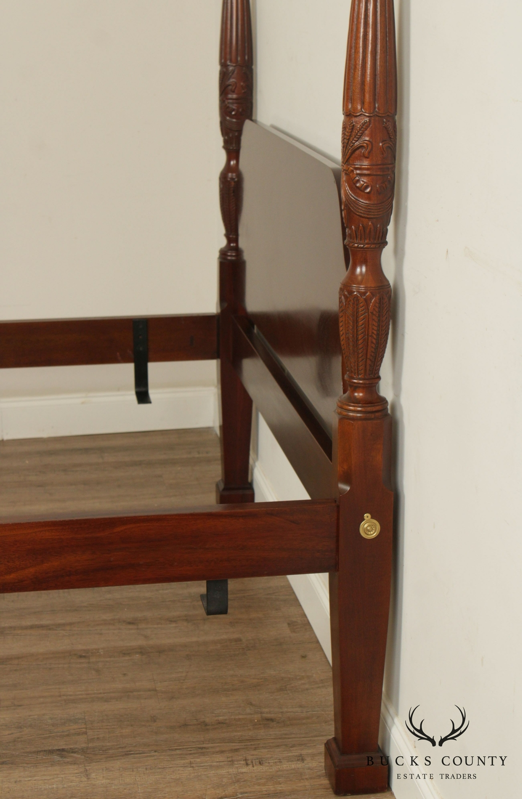 Quality Solid Mahogany Queen Size Rice Carved Poster Bed | eBay