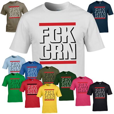 CORONA VIRUS F**K Abstand halten Keep distance CrazyShirt Herren Shirt