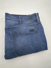 7 For All Mankind Jeans Mens 40x35 Blue Brett Bootcut Western Denim Rodeo Cowboy