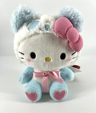 Sanrio Hello Kitty Blue Panda Bear Suit Costume W/ Hearts 6.5 Plush Valentines