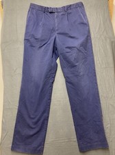 Charles Tyrwhitt Pants Mens 36 Blue Pants Dress Pocket Cotton Mens 36x34 AR91