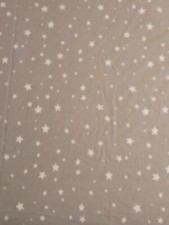 Pottery Barn Kids Shining Star Full Size Flat sheet Gray White Modern Stars