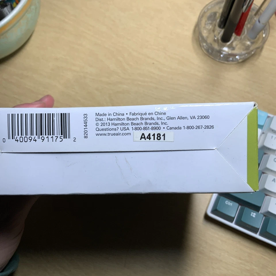 3 filtros de carbono de repuesto genuinos Hamilton Beach TrueAir para el hogar True Air Foto 2 de 4
