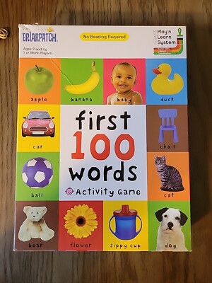 Baby First 100 Words Activity Game Picture Play N Learn Ages 2+ Briarpatch